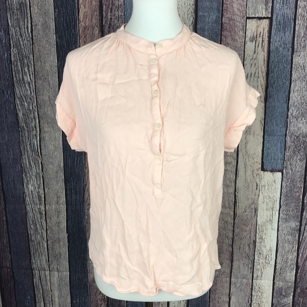 Point Sur by J.Crew Pastel Pink Viscose Blouse S